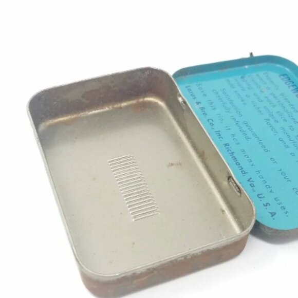 Vintage Larus & Brother Company Edgeworth tobacco tin hinged box rustic - Picture 6 of 6